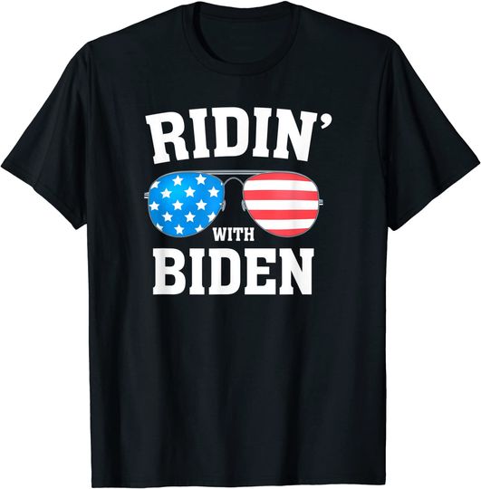 Discover Joe Biden Kamala Harris 2020 - RIDIN' WITH - Liberal T-Shirt