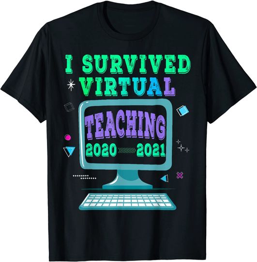 Discover I Survived Virtual Teaching End Of Year Last Day Of School T-Shirt