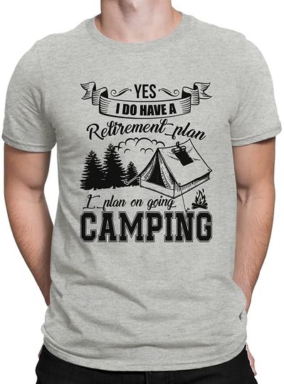 Discover Camping Short Sleeve Tee, Funny I Plan On Going Camping T-Shirt