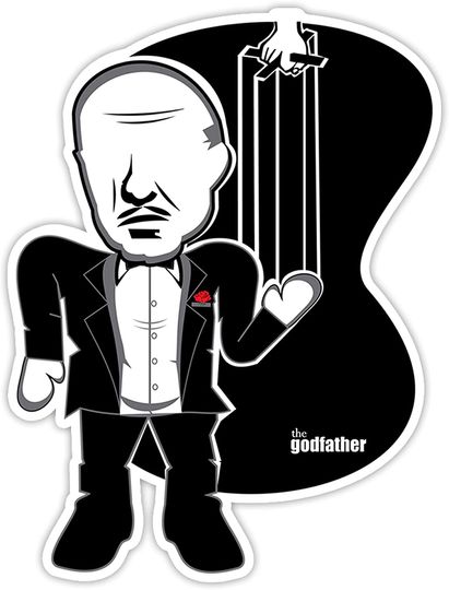 Discover The Godfather Vito Corleone Puppets Sticker 2"