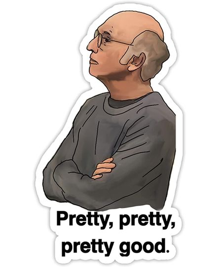 Discover Curb Your Enthusiasm TRS Bon Larry Sticker 2"