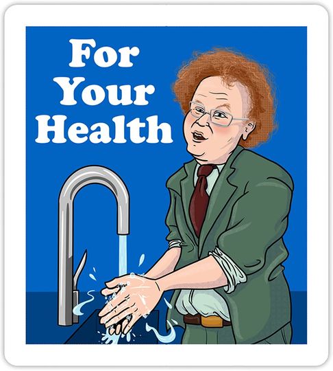 Discover Check It Out! Dr. Steve Brule for Your Health  Sticker 2"