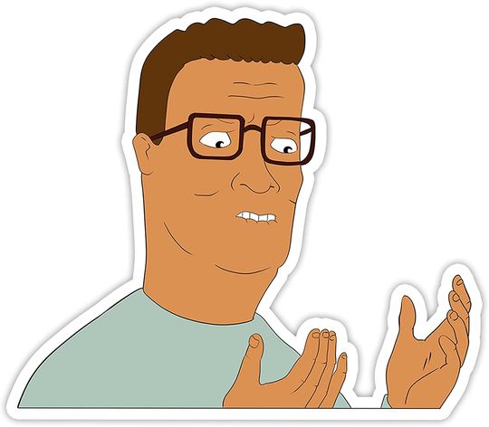 Discover King of The Hill Bobby Hill God Dammit Bobby Sticker 3"