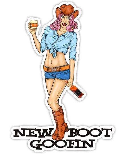 Discover Reno 911 New Boot Goofin Sticker 2"