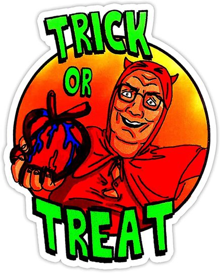 Discover King of The Hill Trick Or Treat Halloween Sticker 2"