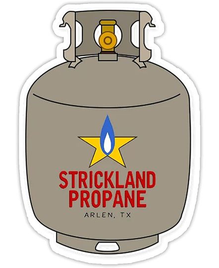 Discover King of The Hill Strickland Propane  Sticker 3"