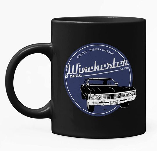 Discover Winchester Amp Fils Sticker Mug 15oz