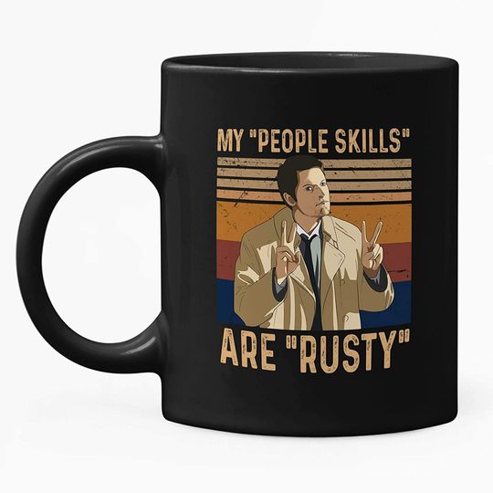 Discover Castiel My People Skills Are Rusty Mug 11oz