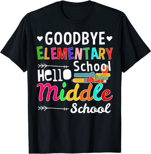Discover Hello Middle School Graduation Elementary School T-Shirt