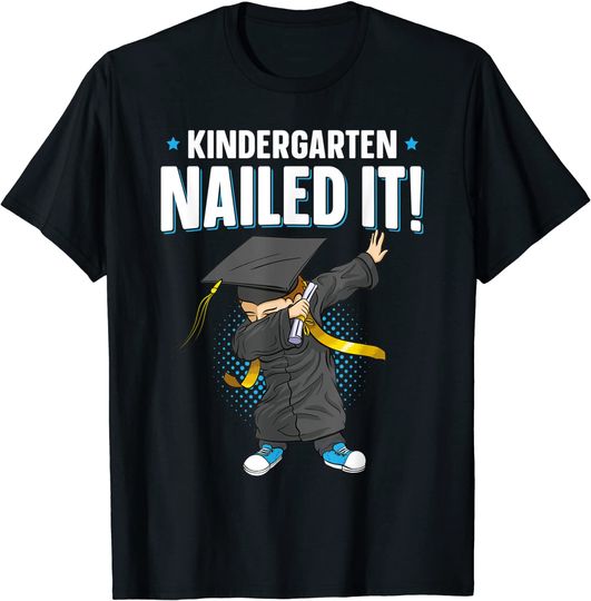Discover Dabbing Graduation Class Of 2021 Boy Kindergarten Nailed It T-Shirt