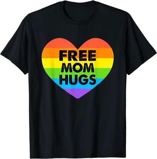 Discover Free Mom Hugs LGBT T-Shirt