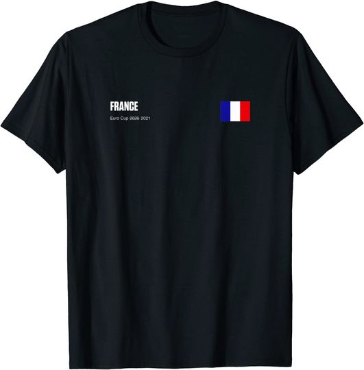 Discover Euro 2021 Men's T Shirt France Football Team Double Sided
