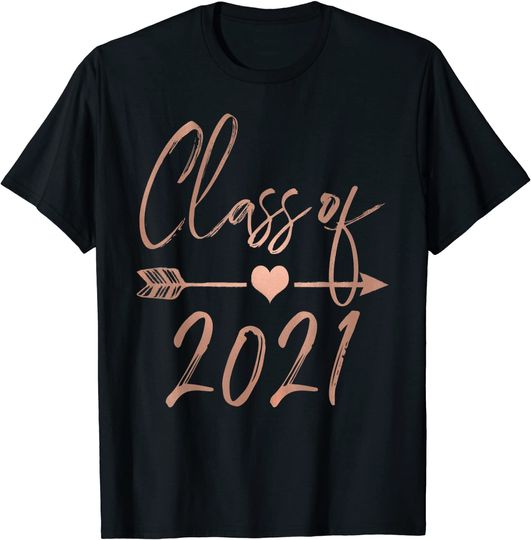 Discover Senior 2021 Class of 21 Cute Graduation For Girls Women T-Shirt