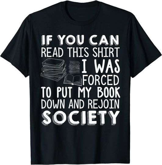 Discover If You Can Read This Book Lovers Novel Reading Funny T-Shirt