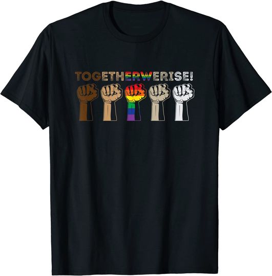 Discover Together We Rise - Black Lives Matter T Shirt
