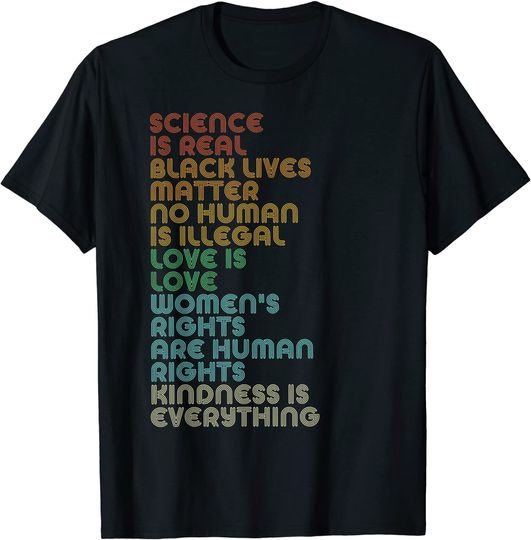Discover Vintage Science Is Real Black Lives Matter T-Shirt