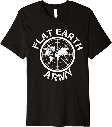 Discover Flat Earth Army Vintage Premium T-Shirt