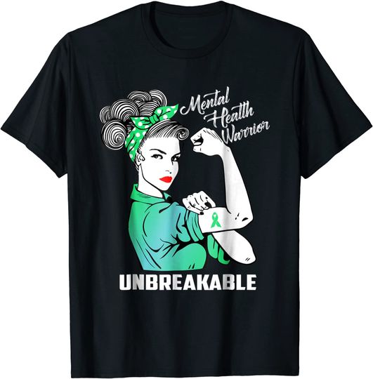 Discover Mental Health Warrior Unbreakable - Awareness Month Shirt