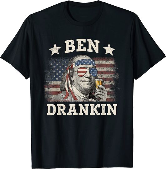 Discover Ben Drankin 4th of July Patriotic Funny T-Shirt