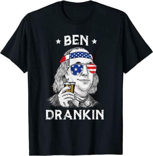 Discover 4th Of July Ben Drankin Benjamin Franklin T-Shirt