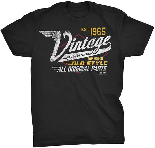 Discover 56th Birthday Shirt for Men - Vintage 1965 Aged to Perfection - Racing