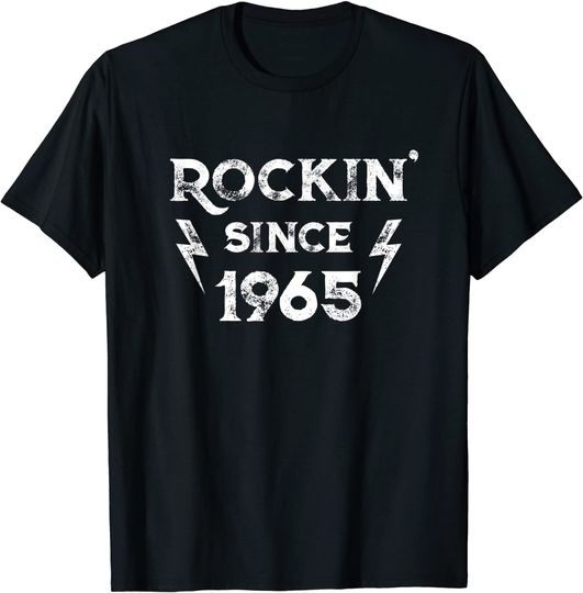 Discover Gift for 56 Year Old: Classic Rock 1965 56th Birthday T-Shirt