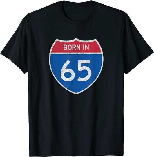 Discover Gift for 56 Year Old: Road Sign 1965 56th Birthday T-Shirt