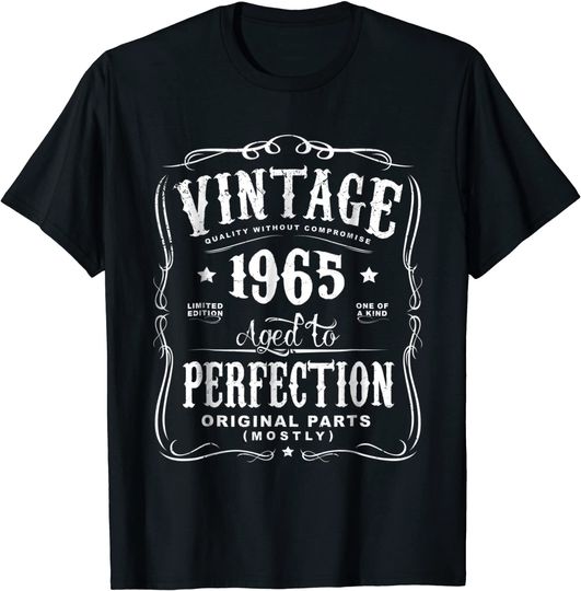 Discover Vintage Made In 1965 T-Shirt 53rd Birthday Gift