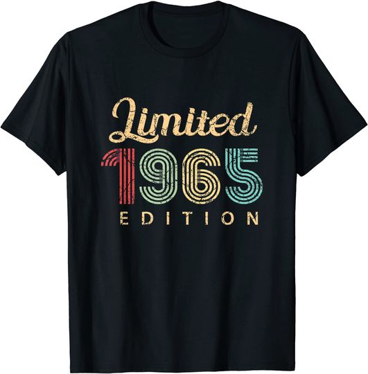 Discover Limited 1965 Edition Retro Vintage Age 56 Birthday Gift T-Shirt