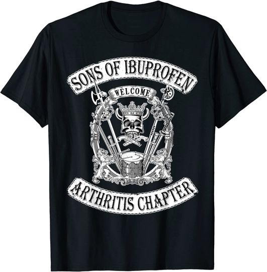 Discover Sons of Ibuprofen Arthritis Chapter: Funny Old Biker T-Shirt T-Shirt