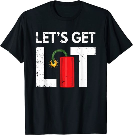 Discover Let's Get Lit Firecracker 4th Of July T-Shirt