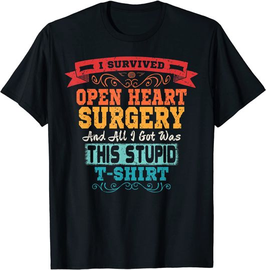 Discover Open Heart Surgery Shirt Survivor Post Attack Recovery Gift