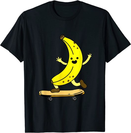 Discover Banana Riding Skateboard T-Shirt