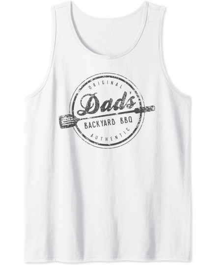 Discover Dad's Backyard BBQ Shirt Grilling Father's Day Gift Tank Top