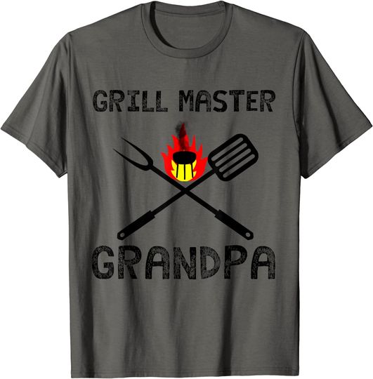 Discover Grill Master Grandpa Gift Mens Summer BBQ Grilling T-Shirt T-Shirt
