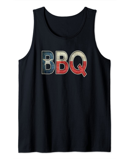 Discover BBQ Texas State Flag Barbecue Tank Top