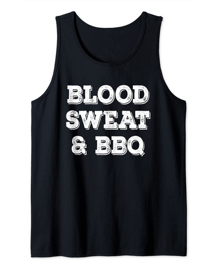 Discover Blood Sweat & BBQ Funny Barbecue Tank Top