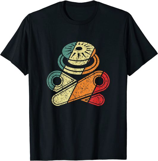 Discover Classic Retro Pinball Design Gift - Skull Bumper T-Shirt