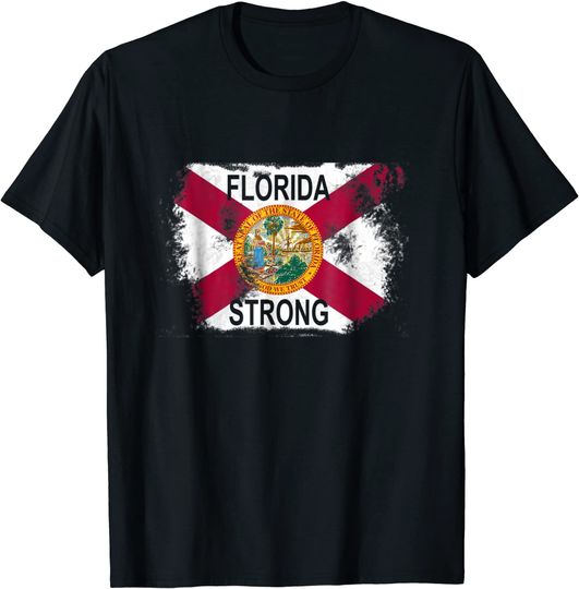 Discover Pray for Florida Men's T-Shirt Strong Florida Flag