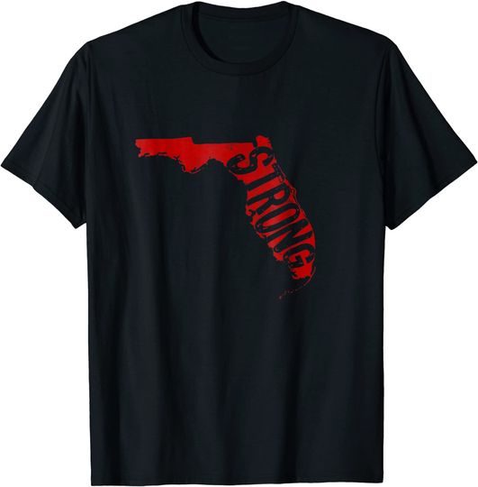 Discover Florida Strong Men's T-Shirt Support for Florida Distressed State