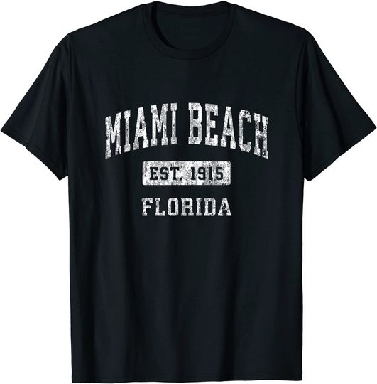 Discover Miami Men's T Shirt Florida est.1915