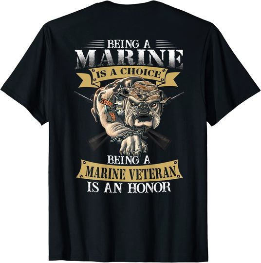 Discover Being a marine veteran is an honor T-Shirt