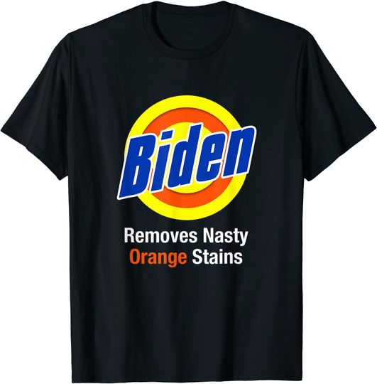 Discover Biden Removes Nasty Orange Stains Vote Democrat 2020 Funny T-Shirt