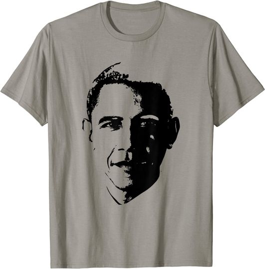 Discover Barack Obama Face 44th President POTUS Patriotic Democrat T-Shirt