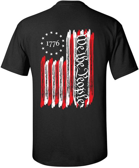 Discover We The People American Flag 1776 Unisex Short Sleeve T-Shirt