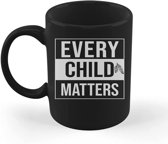 Discover Funny Every Child Matters Orange Black Mug One Size Black