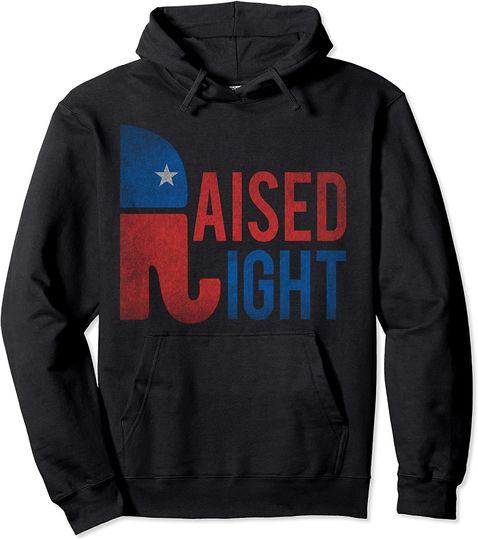 Discover Raised Right Republican Pullover Hoodie