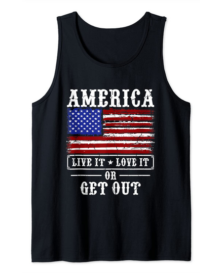 Discover America First Conservative Republican Gift Trump 2020 Tank Top