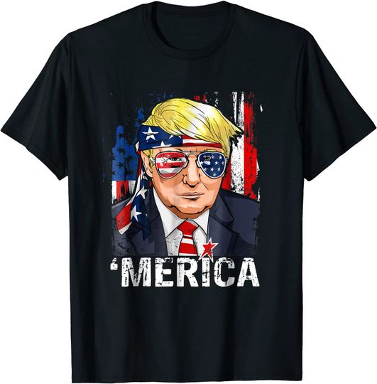Discover Trump Merica T Shirt Murica 4th of July American Flag Shirts