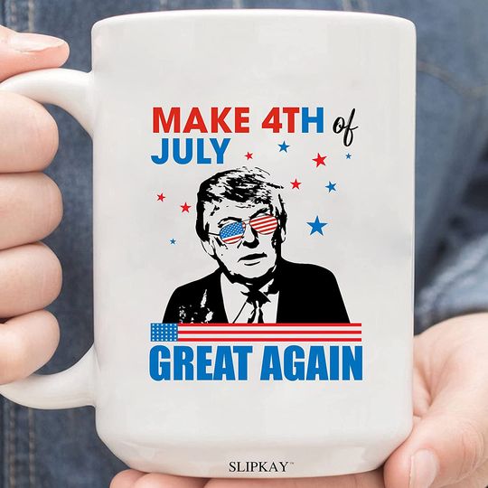 Discover Pro Donald Trump Make 4th Of July Great Again Coffee Mug